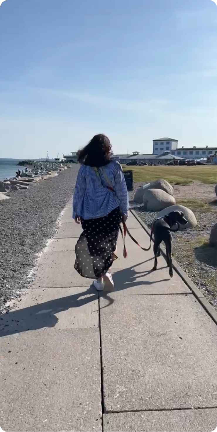 Hiking with my dog Shark